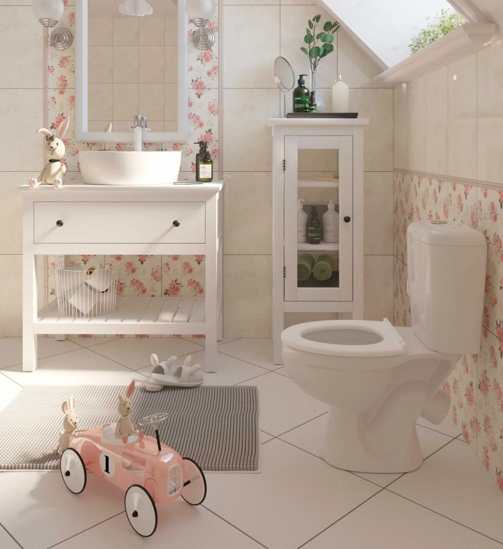 Унитаз напольный Керамин Литл Косой Выпуск